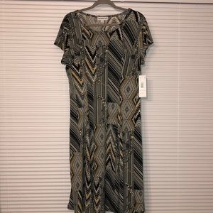 NWT Black & Dark Gold Dress